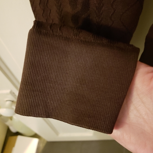 Joy Lab Women's Brown Textured Leggings - Picture 5 of 7